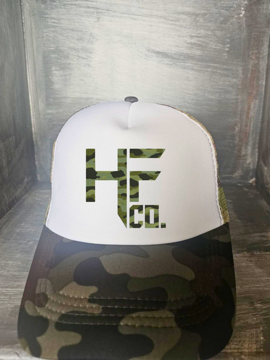 Hero Fit Co. Branded Trucker Hat Camo