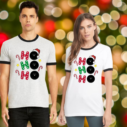 Ho Ho Ho Unisex Ringer Tee